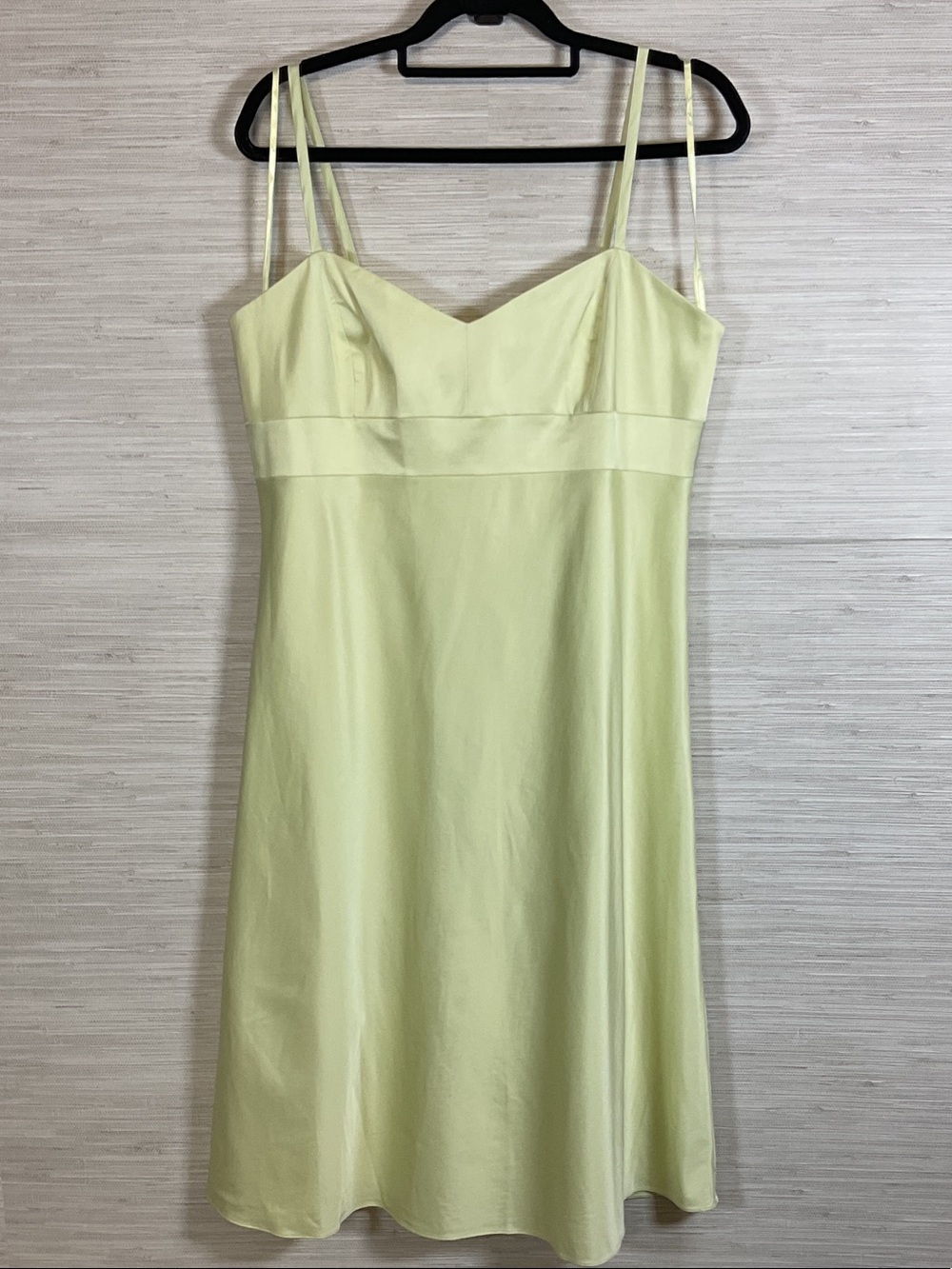 Vintage Banana Republic Empire Waist Spaghetti Strap Light Green Dress NWT Y2K